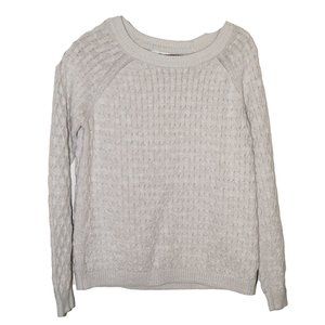 Old Navy Women's Off-White Fisherman's Sweater